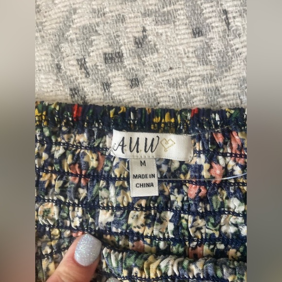 AUW flower dress size M - Picture 2 of 2